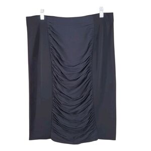 ANN TAYLOR WOMEN'S BLACK SILK PENCIL MIDI SKIRT SIZE 10